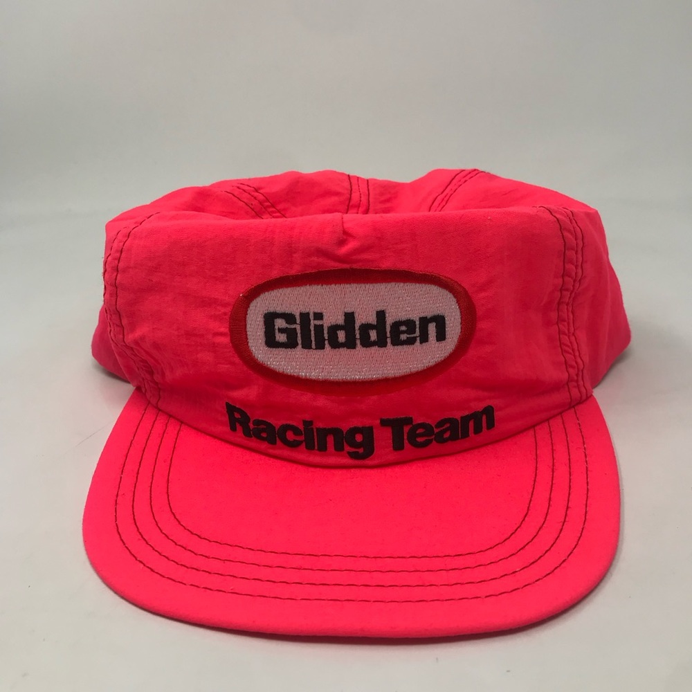 Vintage Neon Glidden Racing Team SnapBack Hat -HB